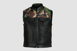 Men's Camouflage Leather Vest