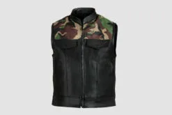 Men's Camouflage Leather Vest