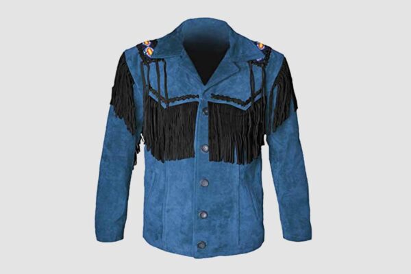 Fringe Suede Jacket for Mens