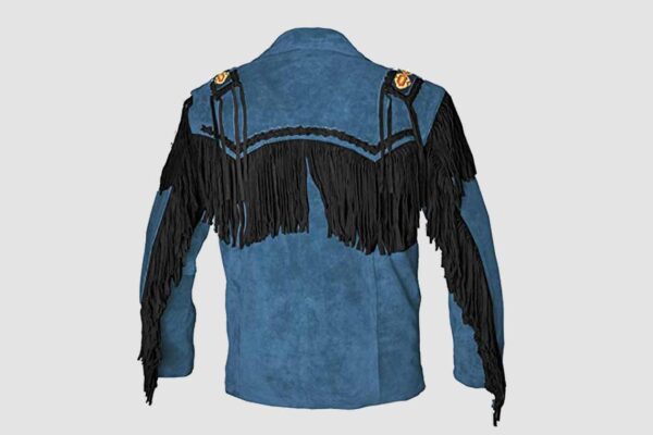 Alternative view of Fringe Suede Jacket for Mens:  Bold and Stylish Choice | MJ1020125