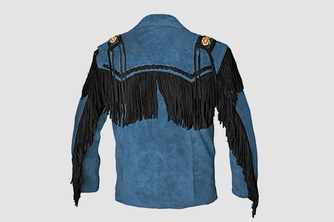 Fringe Suede Jacket for Mens: Bold and Stylish Choice | MJ1020125 - Image 2