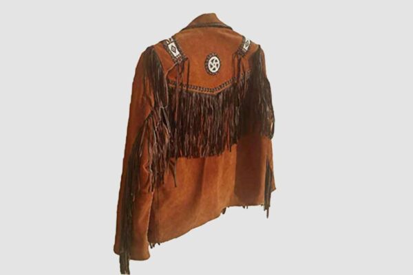 Alternative view of Cowboy Western Suede Jacket with Fringe: Bold and Fashionable | MJ1020122