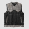 Crocodile Plated Leather Vest Mens Leather Vest For Sale