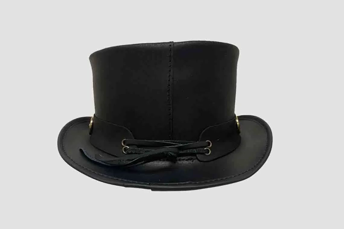 El Dorado Leather Top Hat | Concho Band | BLH10 - Image 2