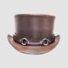 El Dorado Brown Leather Top Hat With SR2 Band