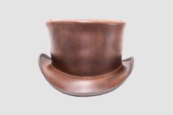 El Dorado Brown Leather Top Hat Unbanded, TH108B