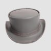 Grey Knight Leather Top Hat