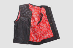 Alternative view of Black Hunt Club Leather Vest | Stylish | Captivating | BHLV34