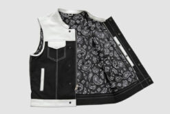 Alternative view of Hunt Club Leather Motorcycle Vest | AH101082