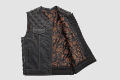 Alternative view of Jack Builder Hunt Club Motorcycle Leather Vest | JHCV55