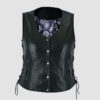 Leather Motorcycle Vest for woman