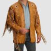 Brown Leather Cowboy Jacket