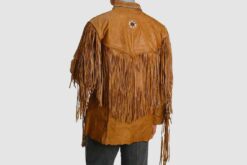 Alternative view of Brown Leather Cowboy Jacket