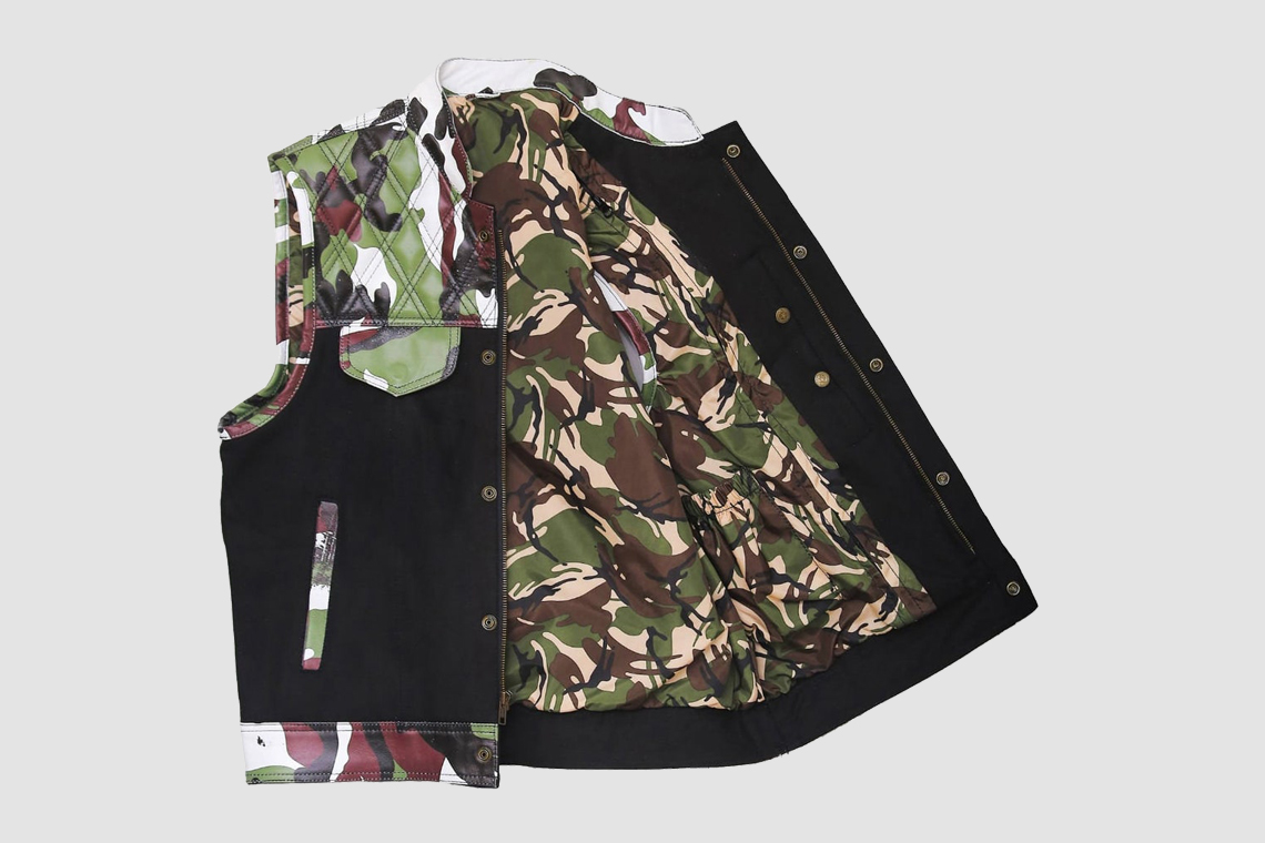 Mens Camo Vest Formal Mens Vest Jacket For Sale - Image 2
