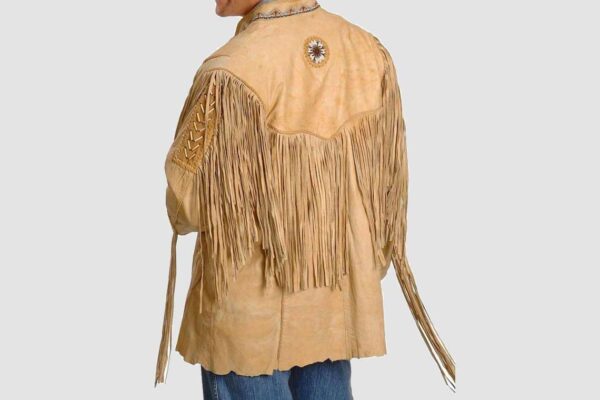 Alternative view of Beige Leather Cowboy Jacket