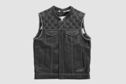 Men's Leather Motorcycle Vest