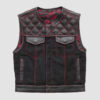 Men's Stinger Biker Vest Hunt Club Leather Vest