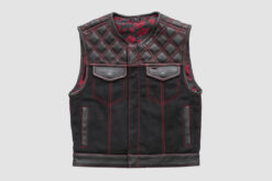 Men's Stinger Biker Vest Hunt Club Leather Vest