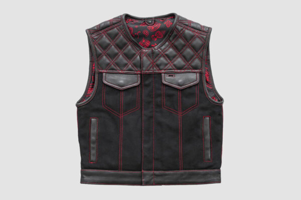 Men's Stinger Biker Vest Hunt Club Leather Vest
