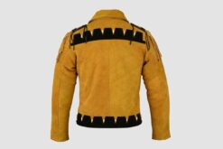 Alternative view of Cowboy Black And Brown Suede Jacket With Fringes