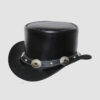 El Dorado Black Top Hat With Concho Band