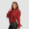 Red Western Jacket For Women