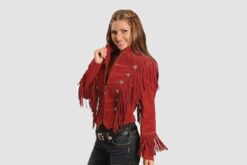 Red Western Jacket For Women