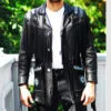 Stylish Black Western Jacket Mens Western Fringe Jacket