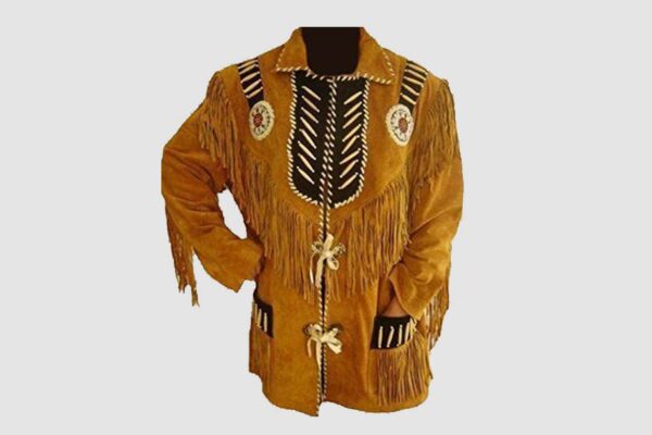 Stylish Western Leather Jacket - Suede Cowboy Jacket