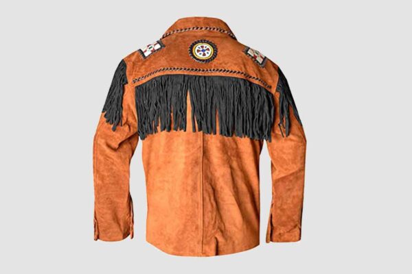 Alternative view of Western Cowboy Leather Jacket | Authentic Wild West Style | AH1020130