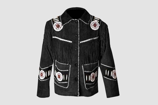 Traditional Western Leather Jacket For Sale