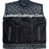 Men's Stinger Biker Hunt Club Leather Vest