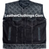 Men's Stinger Biker Hunt Club Leather Vest
