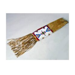 Western Frontier Beaded Suede Pouch – Artisanal Plains-Style Heritage Case | PB6