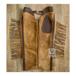 Perfect Brown Leather Chaps - MSCH2