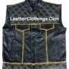 Stinger Hunt Club Leather Biker Vest