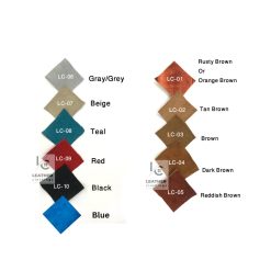 Leather Clothings Suede Color Swatches