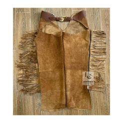 Leather Cowboy Chaps: Durable Leather Protection - MSCH3A