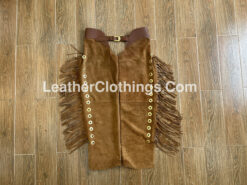 Women's Cowgirl Rodeo Western Suede Fringes Chaps