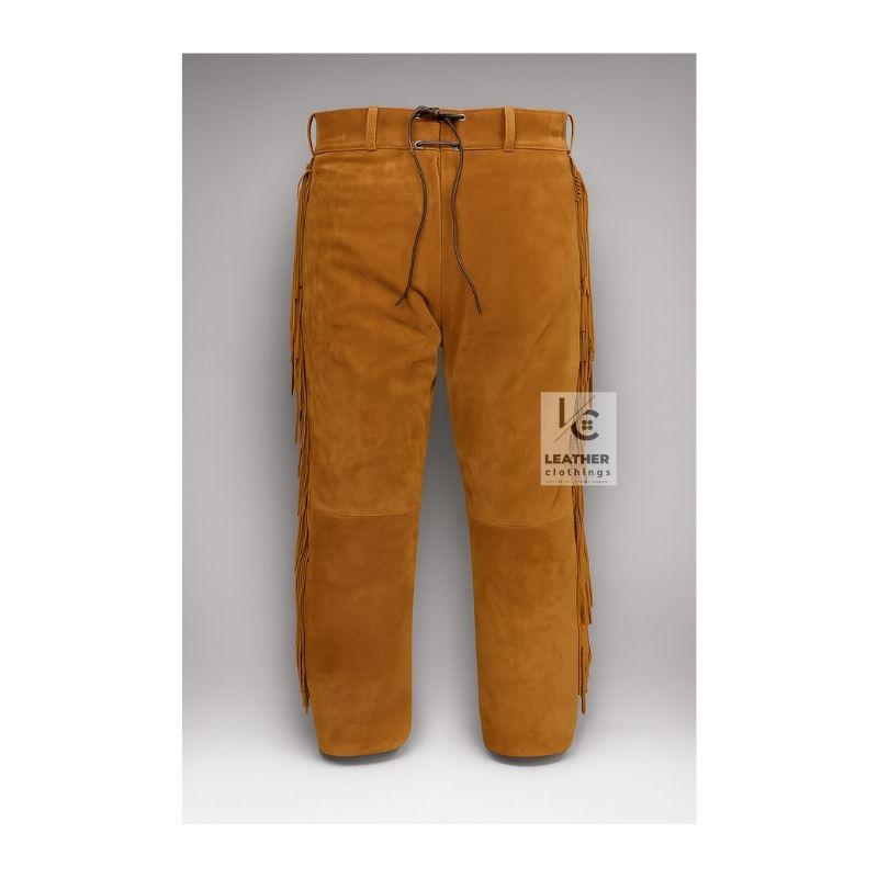Men Cowboy Western Native Indian Pant with fringes MSP15