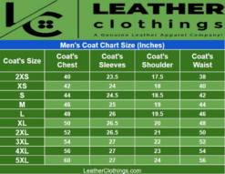 Men overcoat size chart men long coat size chart