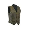 SOA Distressed Brown Leather Biker Vest