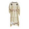 Native Indian Fringes Suede White Maxi - WLM6