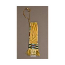Plains-Style Fringed Suede Pipe Pouch | PB8