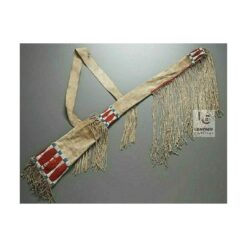 Plains-Inspired Suede Sleeve With Fringes And Beads