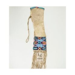 Southwestern-Style Beaded Buckskin Pipe Bag | PB14
