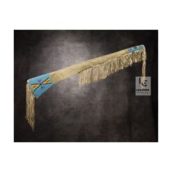 Suede Cover With Fringes And Beads - GC32