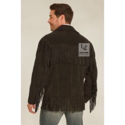 Western Suede Jacket for Mens Fringe Jacket MLJ80