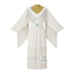 Women White Maxi Dress - WLM2
