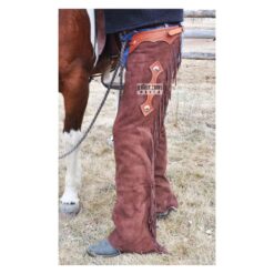 Women's Rusty Brown Suede Rodeo Chaps WSCH8